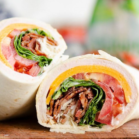 Calories In Turkey Club Wrap With Bacon